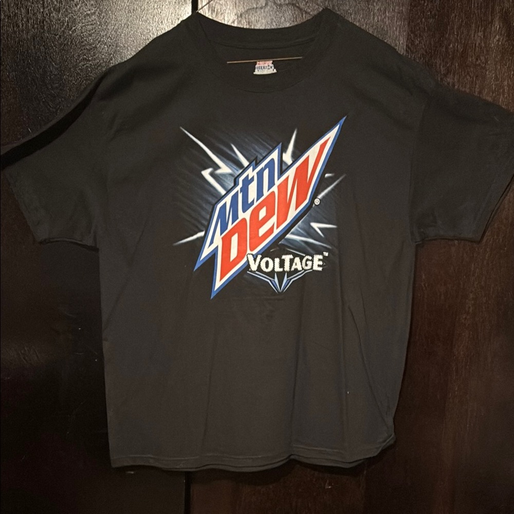 Hanes Black Mountain Dew Voltage Tee